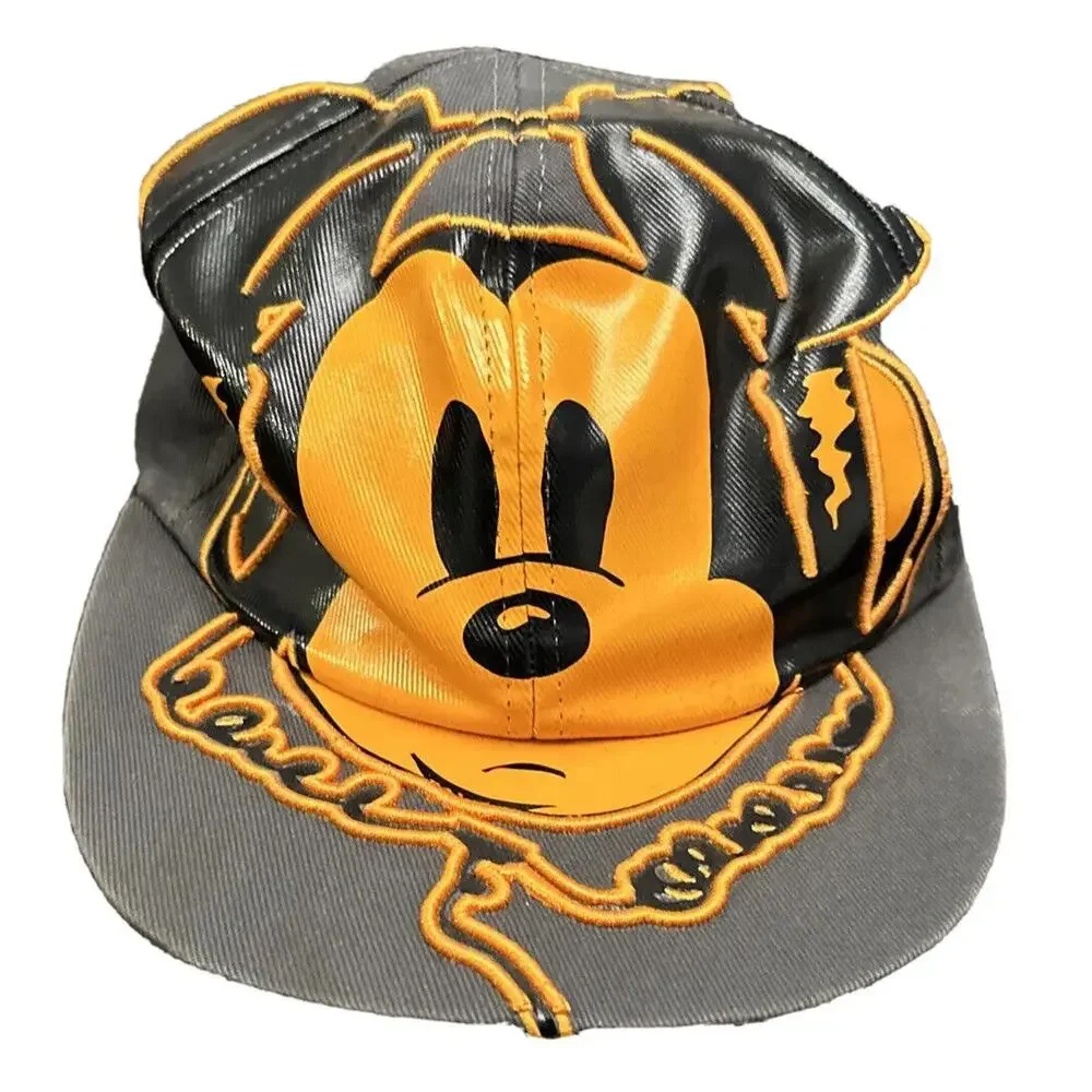 Disney Parks Original Adult Hip Hop Mickey‎ Mouse Flatbill Gray Orange Cap